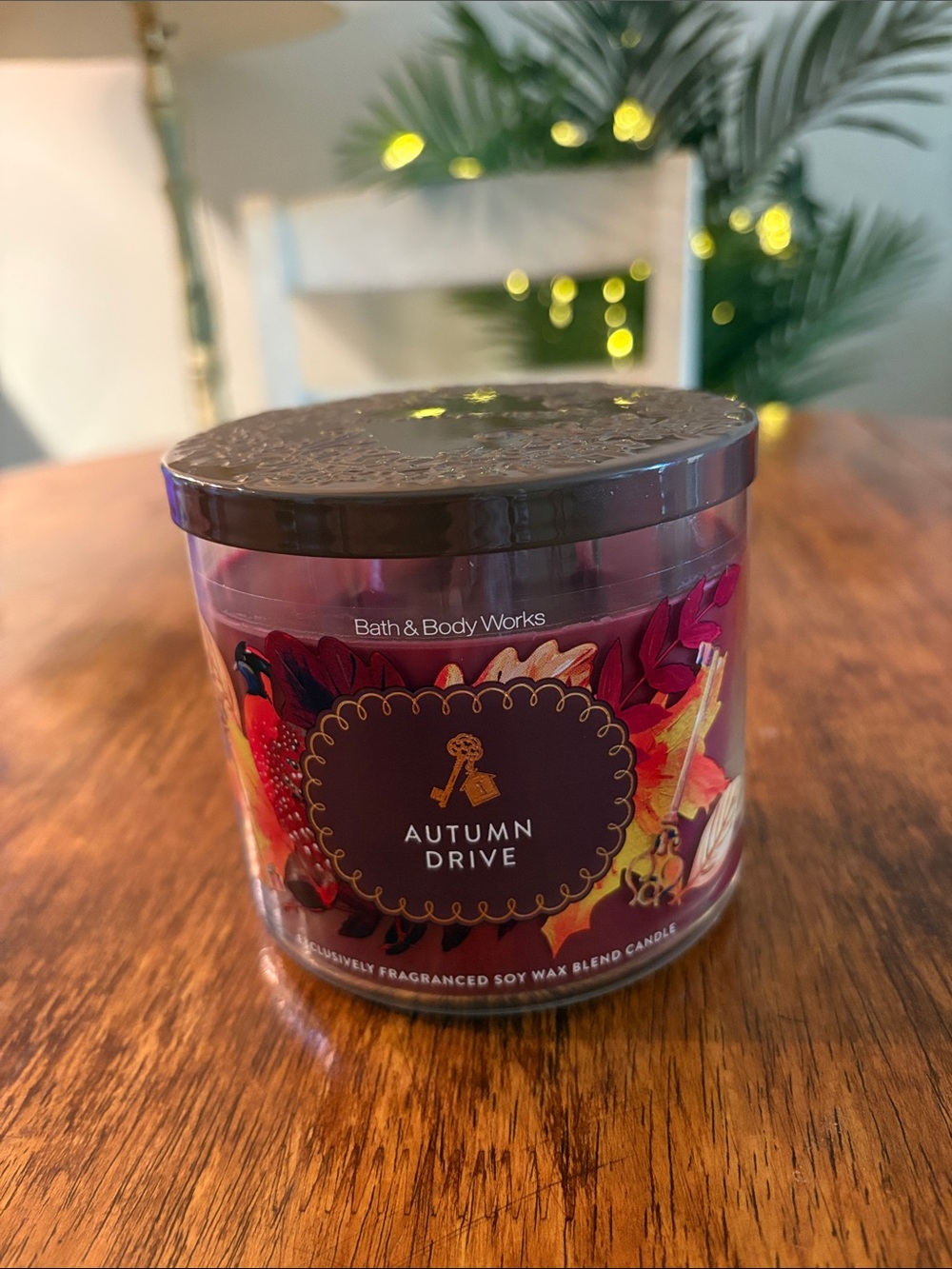 Nwt “Autumn Drive” 3 Wick Candle from B&B new fall collection scents